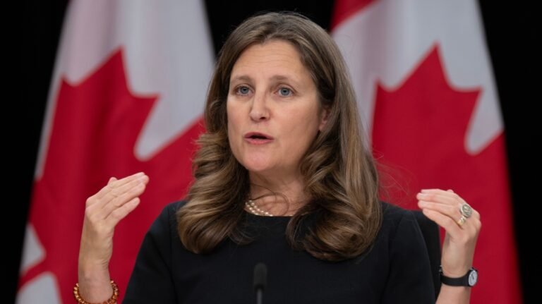 Freeland Set to Unveil Housing-Centric Fall Economic Update on Tuesday